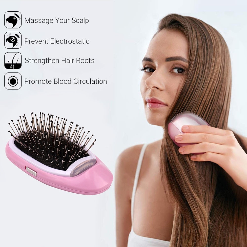 Portable Electric Ionic Styling Hairbrush